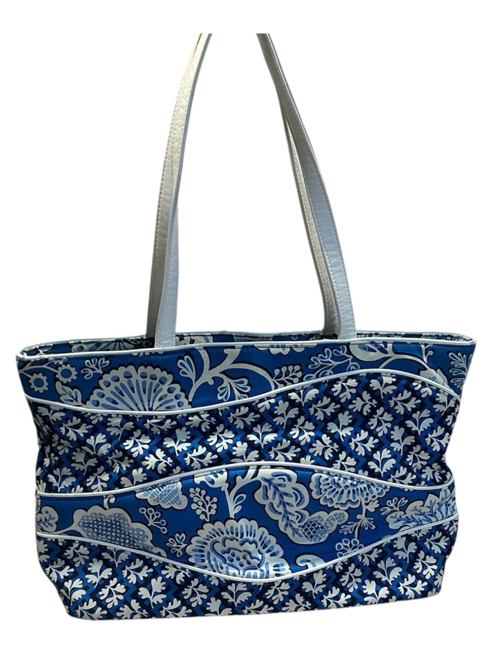 Vera Bradley XL Making Waves Blue Lagoon Rare Tote